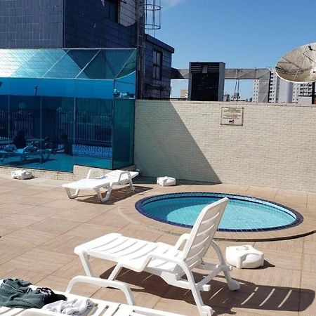 Flat Completo Novo A 350M Da Praia Com Piscina São Vicente Exteriér fotografie