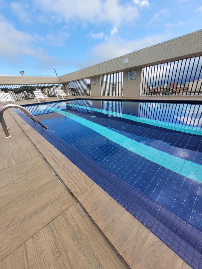Flat Completo Novo A 350M Da Praia Com Piscina São Vicente Exteriér fotografie