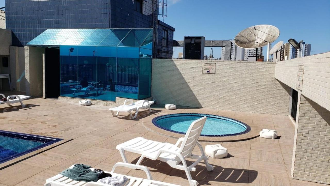 Flat Completo Novo A 350M Da Praia Com Piscina São Vicente Exteriér fotografie